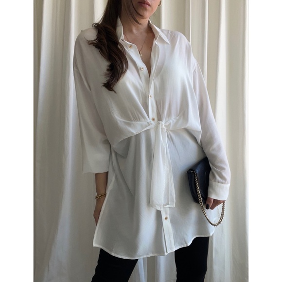 CAMILLE SHIRT — In Off White - Picture 8 of 10